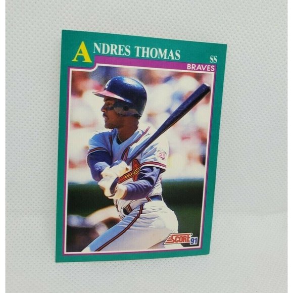 Lot Of 4 Score 91 Vintage Braves Baseball Trading Cards W/ World Series 1992 - Picture 10 of 12